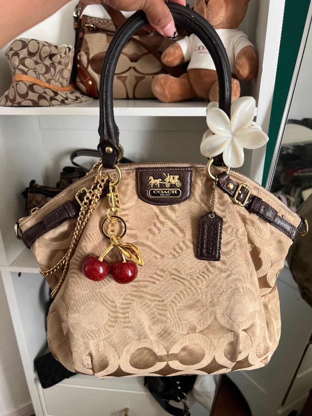 VINTAGE 00s COACH MADISON OP ART SOPHIA